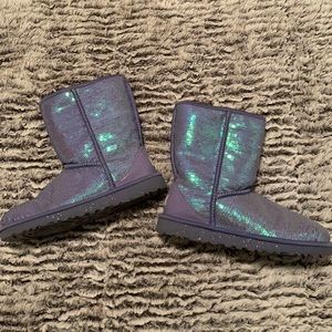 Purple Sequin Uggs - 8